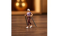 6 Pieces 1/87 Skiing Figures with Skis Painted Miniature Skiers Collectible Ski Figure for Hobbyists, Winter Scene, Scenic Decoration