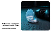 Boxing Mouthguard Chewable Silic Single Sports Mouthguard Custom Moldable Athletic Mouth Guard for Basketball Athletes, Fighting Artists, Gym, Home