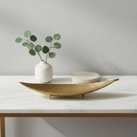 Gilded Leaf Tray Artistic Metal Leaf Dish Contemporary Glamour Home Decor