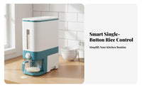 Moisture-Proof Automatic Rice Dispenser Airtight Seal Rice Dispenser Single-Press Dispensing for Families, Countertop