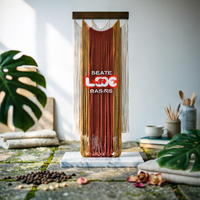 Boho Fringe Wall Hanging Gradient Color Handwoven Wall Tapestry Easy to Assemble