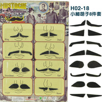 Halloween Costume Fake Mustaches Set for Stage Performance & Party