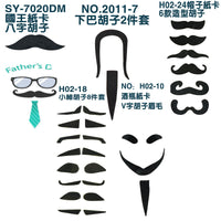 Halloween Costume Fake Mustaches Set for Stage Performance & Party