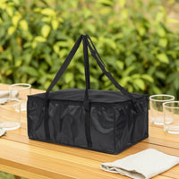 Chilled Carry Bag Zipper Foldable Cooler Bag with Shoulder Strap Leakproof Insulated Tote with Handle for Picnic