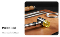 Non-Slip Grip Fret Hammer Alloy Steel Shaft Guitar Fret Installation Tool for Musicians, DIY Hobbyists, Repair Shop, Workshop, Home