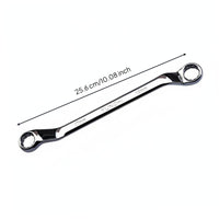 Mirror Polish Double Box End Wrench Chrome Plated Double Box End Wrench Set Heavy Duty for Professionals, Auto Repair, Garage, Tight Areas