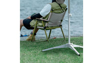 Compact Fishing Umbrella Base Stable Umbrella Base with Folding Legs Sturdy Outdoor Equipment Long-Lasting for Fishermen