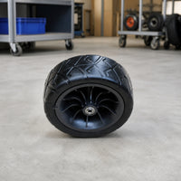 Polyurethane Wheel with Hub Treaded Spoked Wheel with Tire Heavy-Duty for Carts, Strollers
