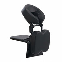 Portable Massage Headrest Ergonomic Design Folding Face down Pillow PU Leather Adjustable Massage Table Headrest for Travel
