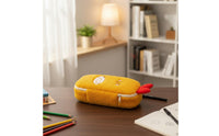 Fried Prawn Pencil Case Large Capacity Fuzzy Battered Pen Pouch Cute Design Cartoon Prawn Stationery Bag for Students, Kids, School, Office