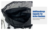 Large Capacity Sports Crossbody Bag, Oxford Cloth Gym Duffel, Shoe Compartment, Skiing Travel