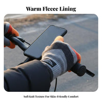 Men's Knitted Gloves Thickened Device-Compatible Screen Winter Gloves Cold Weather Accessory Multicolor Design Flexible