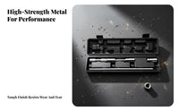 Labor-Saving Extendable Cross Wrench Chrome Plated Extendable Lug Wrench High Hardness for Roadside Emergency, Travel