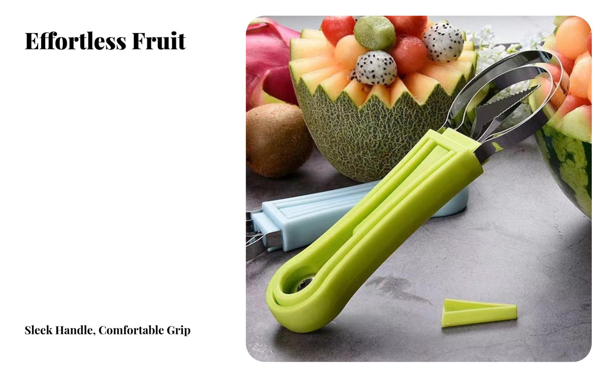 3 Pieces Fruit Carving Tool Set Easy Removal Fruit Baller and Carver Set Fruit Ladle Ing Implement and Baller Multifunctional