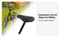 Soft and Comfortable Kids Bike Seat with Post Thick Padding Child Bike Seat Post Set Ergonomic Design