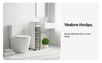 Narrow profile Rolling storage rack Saving Mobile Shelving Drawer & design for home-dwellers