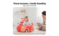 Anti-Fall Design Plush creature Sit-up Trainer Soft and Comfortable Plush Sitting Trainer Fully Padded Infant Floor Seat Upright Seating Position for Babies 4-6 Months, Expecting Mothers, Nursery, Playroom, Indoors, Living Room