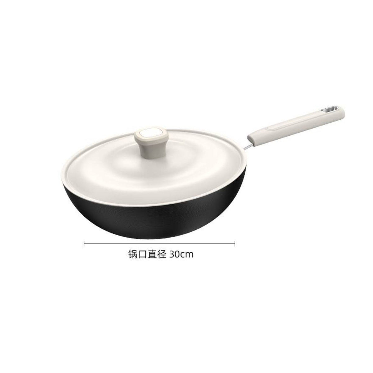 Induction Compatible Flat Bottom Wok Excellent Heat Retention Lightweight Iron Wok for Women