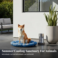 Cooling Pet Mat No Refrigeration Required Flower-Shaped Cooling Lounger Reusable Easy to Clean for Felines, Summer, Kennel
