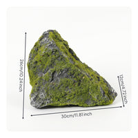 Faux Lichen Rock Realistic Artificial Lichen Rock Fake Mossy Stone Lifelike Decorative for Decorators, Micro Landscape