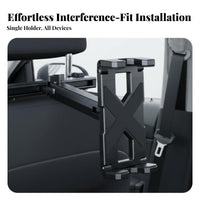 Car Headrest Tablet Mount Universal Compatibility Car Headrest Tablet Holder Rear Seat Phone Holder Hands-Unrestricted Viewing