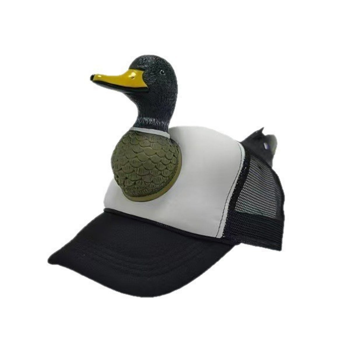 Mesh Back Duck Trucker Hat Breathable Cartoon Duck Hat Unique Novelty Cap Playful for Festivals