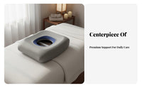 Washable Cover Spa Bed Face Pillow Ergonomic Design Face down Pillow with Hole Skin-Friendly Material for Office Workers