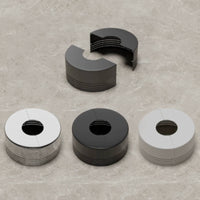 No Disassembly Required Split Pipe Flange Hides Unsightly Holes Faucet Cover Easy to Clean Escutcheon Plate Patented Design for Bathroom