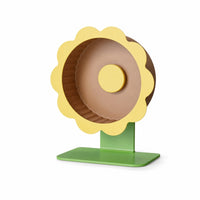 Exercise Running Wheel with Stand Flower-Shaped Hamster Wheel with Stand Adjustable Pet Toy for Hamsters, Habitats, Cages
