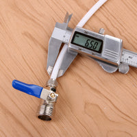 Threaded Valve Connector Quarter-Turn Valve with Lever Handle No Leakage Easy to Open and Close for Plumbers, Plumbing
