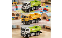 Alloy Dump Truck Toy Pull-Back Dump Truck with Working Bed Diecast Realistic for Children, Boys, Toddlers, Sandbox, Playroom