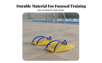 2 Pieces Builds Strength Swimming Hand Paddles Increases Water Resistance Swim Training Paddles Adjustable Straps for Beginners, Triathletes