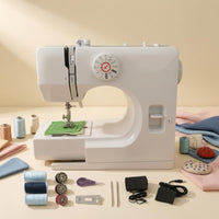 Stitch Selector Desktop Sewing Machine Included Foot Pedal Compact Sewing Machine Top Controls Home Craft Tool Quick Repairs