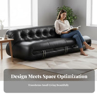 Hippo-Shaped Sofa creatureinfluenced Modern 2-Person Loveseat Statement Piece Small Couch for pairs, Young Adults, Lounge Area, Leisure Areas, Bedroom