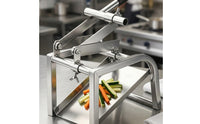 Heavy-Duty Garlic Cutter with Dual Pressing Arms Stainless Steel Garlic Guillotine Cutter Manual Kitchen Tool Lever-Style for Home Cooks, Chefs, Restaurant