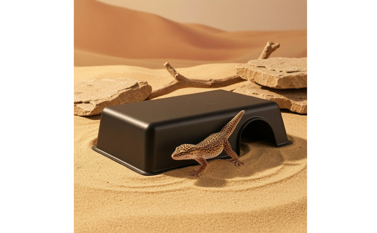 Reptile Hide Easy to Clean Ceramic Cave Small for Geckos