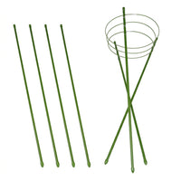 Garden Trellis with Heavy Duty Coated Steel Tube for Potted Plants, Circular Garden Stakes for Plant Support, Indoor Plant Support, Tomato Cage