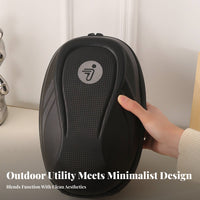 Two-Way Zipper Electric Scooter Hanging Bag Water-Resistant EVA Hard Shell Case Easy to Install for Commuters, Commuting, Travel, City Trips