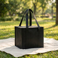 Lunch Box and Large Cool Bag for Men and Women, Insulated Food Storage with Aluminum Foil Lining, Handheld Delivery Bag, Portable Camping Gear