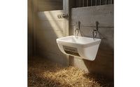 Hanging Chicken Feeder Large Capacity Hanging Feeder Trough Easy Installation Caprine Feeding Bin for Homesteaders, Backyard