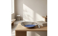 Jewelry Dish with Leather Lining Mirror Finish Leaf-Shaped Storage Tray Asymmetrical for Coffee Table