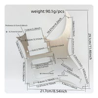 Aluminum Alloy Electric Guitar Pickguard Oxidized Finish Metal Guitar Pickguard Baked Painted Musical Instrument Part Pre-Drilled Holes