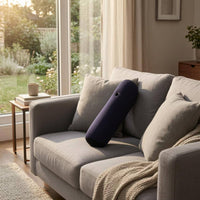 Flocked Inflatable Pillow Valve Inflatable Back Support Pillow Portable Travel Back Cushion Ergonomic Shape