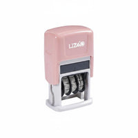 Built-in Ink Pad Self-Inking Date Stamp Refillable Adjustable Date Stamper for Teachers, Warehouse