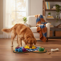 Mental Stimulation Snuffle Mat Stress Relief Dog Brain-Teaser Toy Long-Lasting Material Slow Feeder Mat for Dogs, Cats, Indoor