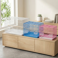 Bird Cage and Parrot Cage, Single-Level Rectangular Guinea Pig Cage and Pigeon Cage, Folding Pet Cage for Secure Indoor and Outdoor Enclosure