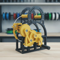 3D Printer Filament Rewinder Hand-Crank Filament Rewinder Spool Winder Manual Machine Gear-Driven for Makers, Workshop