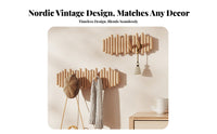 tooldamageno-cost Installation Flip-down wall surface hook storage rackSaving on the wall surface Hanger Easy to Install Home Organizer Minimalist Design for Renters, Homeowners, Families, Entryway, Bedroom, Hallway, Mudroom