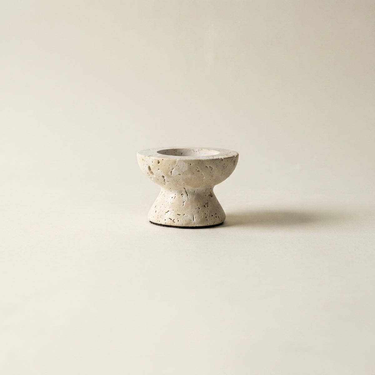 Modern Design Travertine Candlestick Atmospheric Travertine Candlestick Holder Unique Texture for Homeowners, Living Room, Homestay, Bedroom