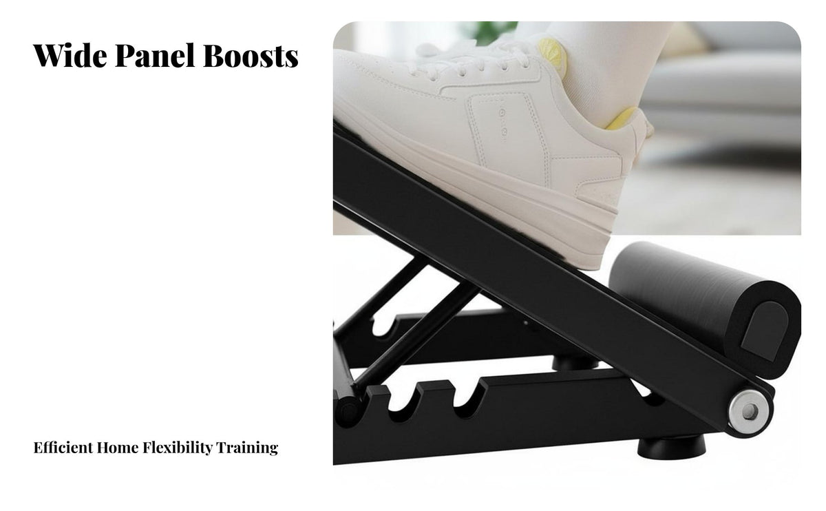 Non-Slip Design Seated Forward Bend Instructor Heavy Duty Calf Stretcher Slant Board 2-in-1 Function Leg Stretching Board Portable for Students, Athletes, Dancers, Home Gym, Physical Rehabilitation